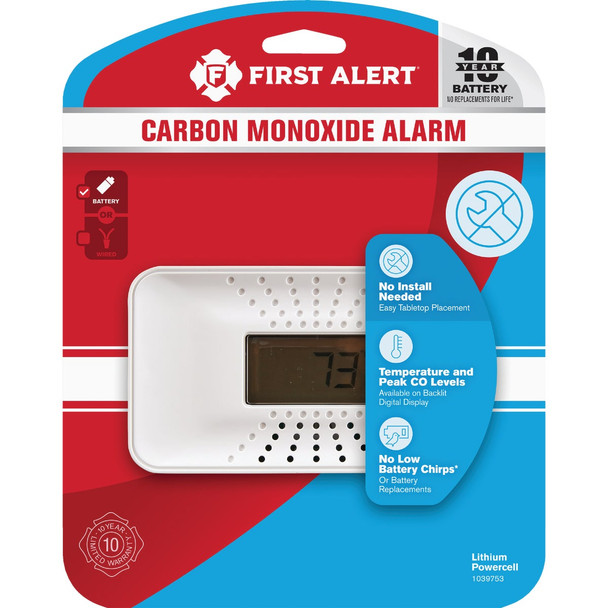 First Alert Digital 10yr Co Alarm 1039753 First Alert Digital 10yr Co Alarm 1039753