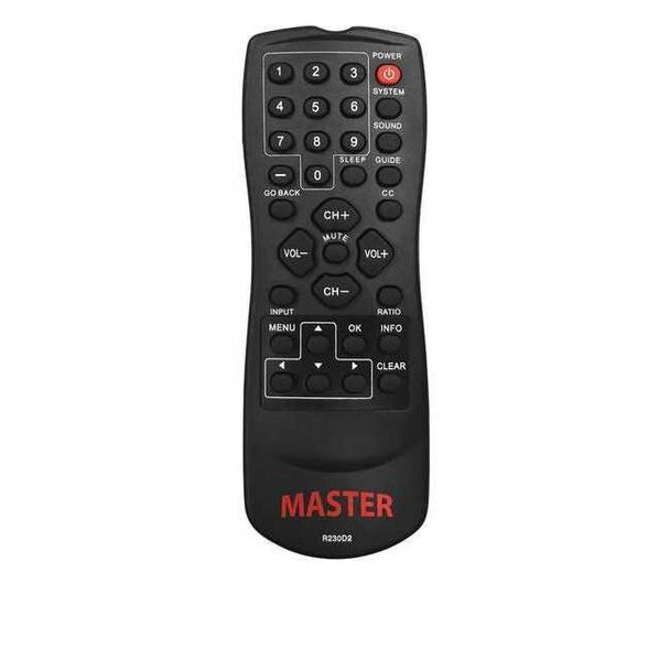 Rca Remote Control,Black,29/64" Depth R230D2