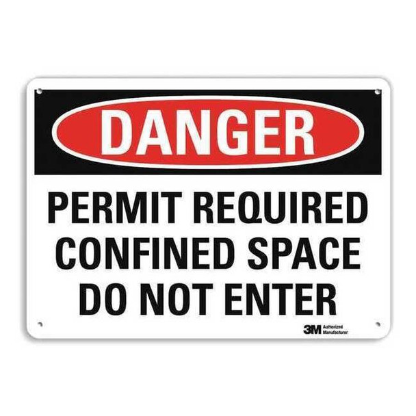 Lyle Danger Sign,14x10 In.,English, U1-1009-RA_14X10 U1-1009-RA_14X10