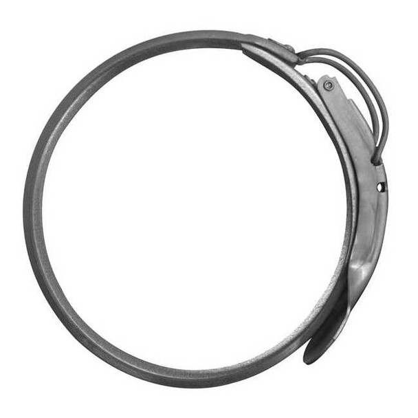 Clamp, 8 in Duct Dia, Galvanized Steel, 22 GA, 8" W x 14-1/2" L x
