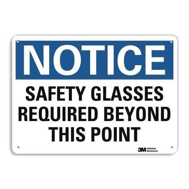 NoticeSign, RecycldReflecAlum, 14inWx10inH, U5-1500-RA_14X10