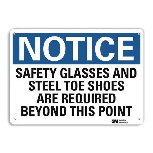 NoticeSign, RecycldReflecAlum, 14inWx10inH, U5-1496-RA_14X10