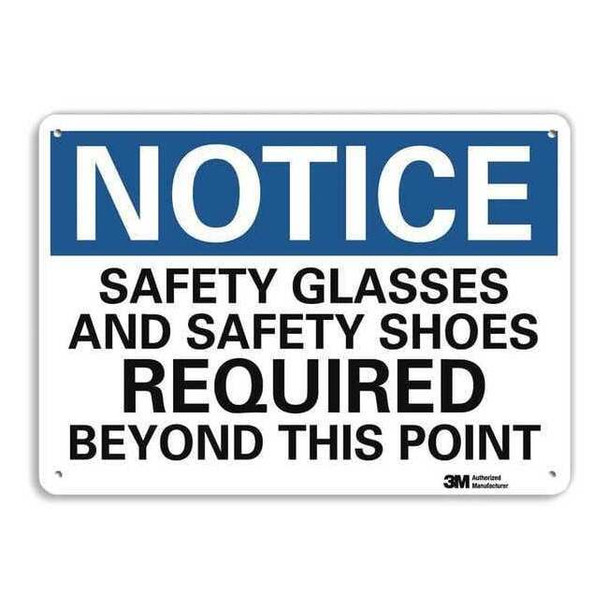 NoticeSign, RecycldReflecAlum, 14inWx10inH, U5-1494-RA_14X10