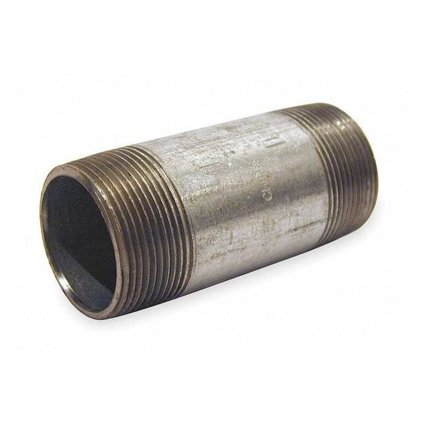 Beck 1-1/4" MNPT x 2" TBE Galvanized Steel Pipe Nipple Sch 40 0331028407