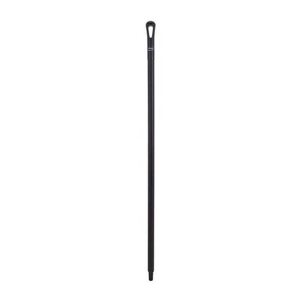 Vikan 1300mm Color Coded Handle, 1 1/4 in Dia, Black, Polypropylene 29609