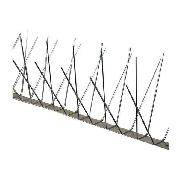 Bird Barrier Bird Repellent Spikes, Dura-Spike, 51 ft., Color: Silver BP-S250