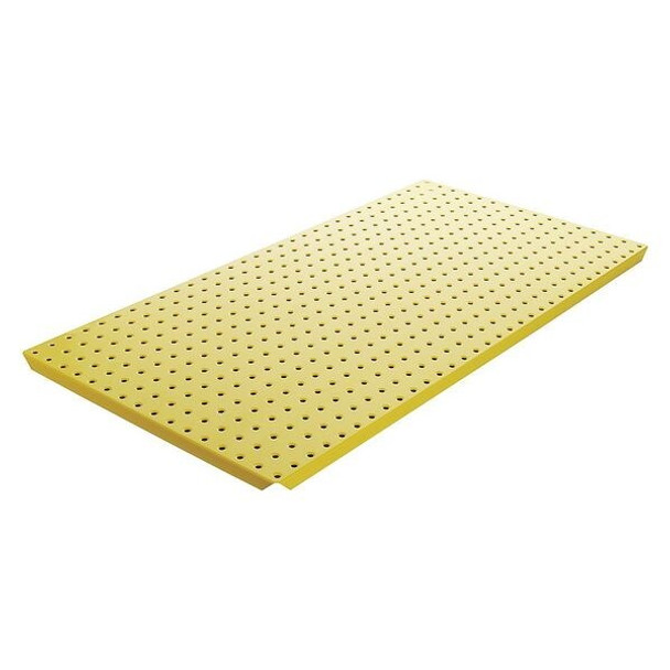 Alligatorboard Pegboard, 16in.Hx32in.W, Metal, Yellow, PK2 ALGBRD16X32YEL