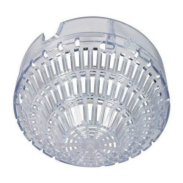 Smoke Detector Damage Stopper Cover, Polycarbonate, Surface Mount, 5 in D, Clear