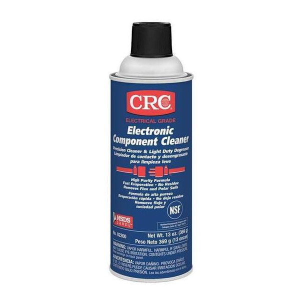 Crc Electronic Component Cleaner, Aerosol Spray Can, 13 oz, Liquid 02200