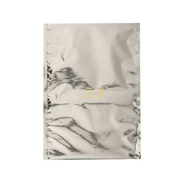Moisture Vapor Barrier Bags, 18" x 12", 3.6 mil, Silver, Heat Seal, 100 PK