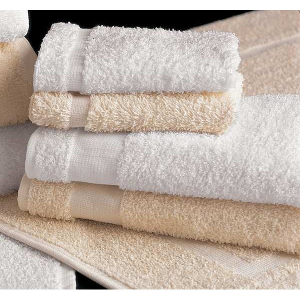 Martex Wash Towel, Cotton/Polyester, White, PK12 7135396