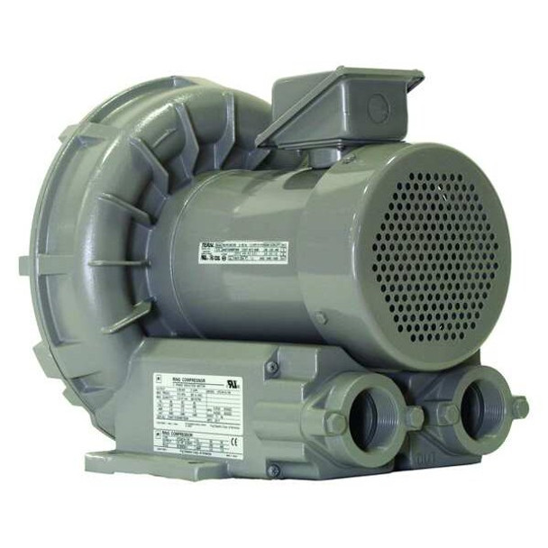 Fuji Electric Regenerative Blower, 1 25/64 hp,53 in wc VFZ401A-7W Fuji Electric Regenerative Blower, 1 25/64 hp,53 in wc VFZ401A-7W