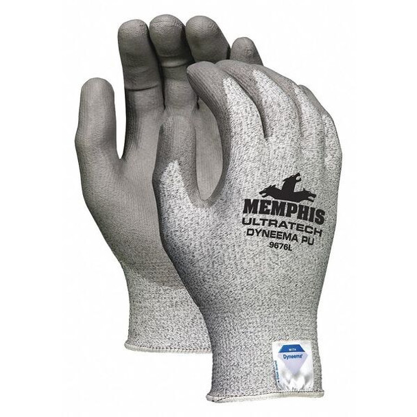 Cut Resistant Coated Gloves, Cut Level A3 ,Polyurethane ,Smooth ,M 1 PR