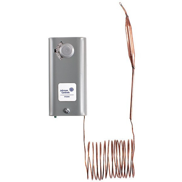 Line Volt Mechanical Tstat, Close on Rise, SPST, 120 to 277V AC