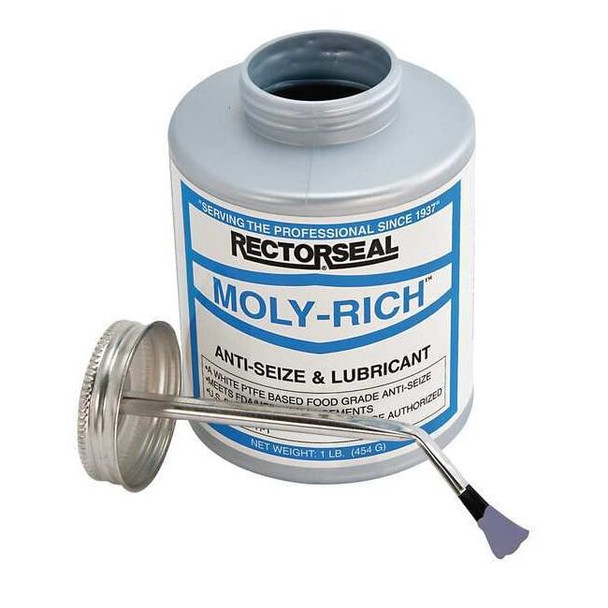 Rectorseal Anti Seize,Moly Paste,16 oz,Brush Top 71431