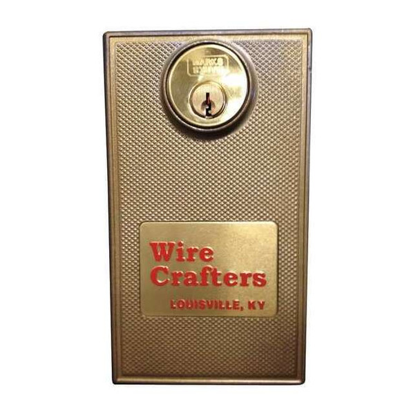 Wirecrafters Slide Door Cylinder Lock, Unfinished SDLKXKA