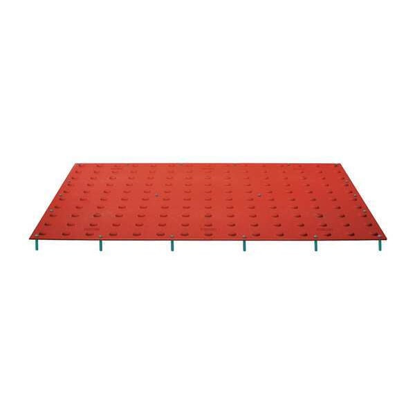 ADA Warning Pad Polymer Red, 2 ft W x 5 ft L, 7/16 in Thick