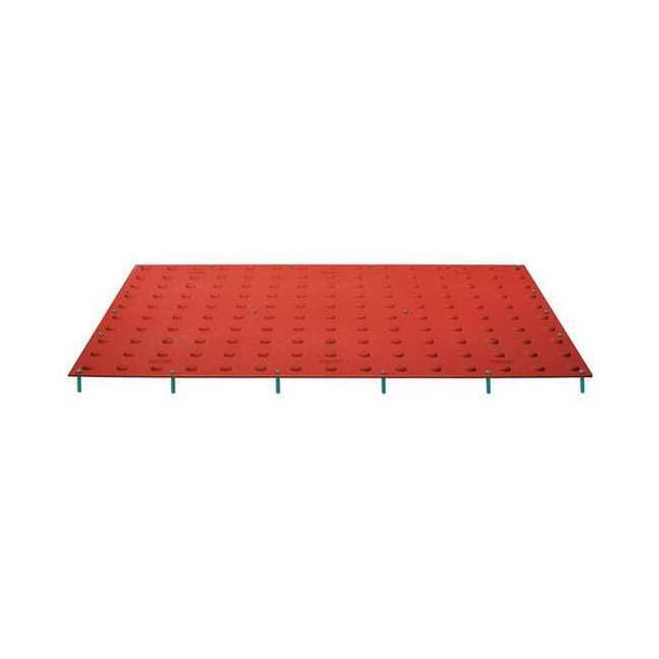ADA Warning Pad Polymer Red, 2 ft W x 5 ft L, 7/16 in Thick
