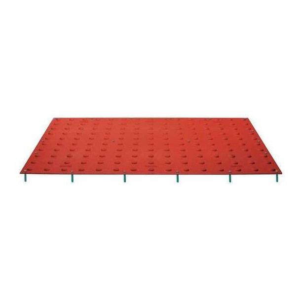 ADA Warning Pad Polymer Red, 2 ft W x 3 ft L, 7/16 in Thick