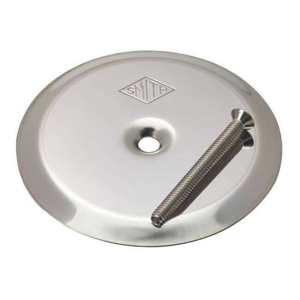 Jay R. Smith Manufacturing Cover, Silver, Round, 4-1/4 in Dia 4710-04