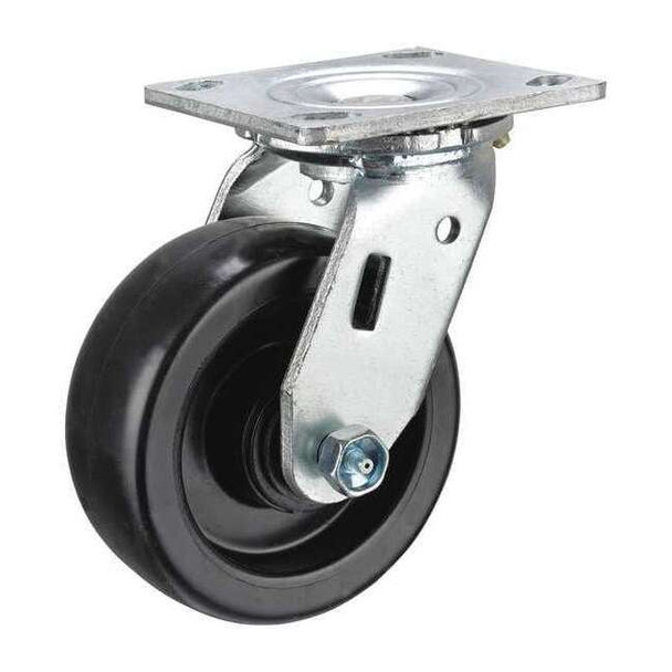 Manufacturer Varies Swivel Plate Caster,550 lb.,Zinc Plated P21S-PB050R-14
