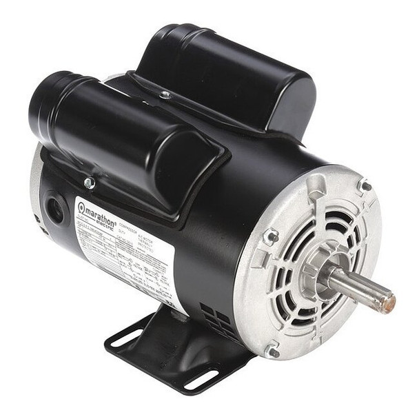 Leeson Air Compressor Motor,1 HP,10.6/5.5-5.3A 056B34D2029