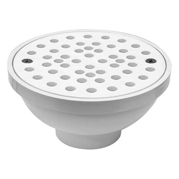 Oatey Four way Floor Drain, PVC Plastic, 2" or 3", Solvent-Weld 43596
