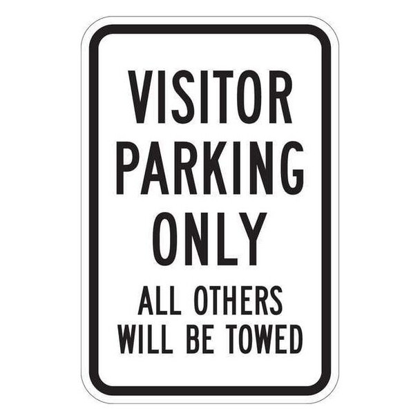 Lyle Visitor Parking Sign,18" x 12, T1-1045-EG_12x18 T1-1045-EG_12x18