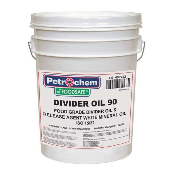 Petrochem Divider Oil,Food Grade,5 gal,Pail FOODSAFE DIVIDER OIL 90-005