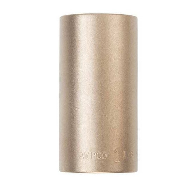 1/2 in Drive, 1-1/4" SAE Socket, 6 Points,  Almn Brz, Natural, 1 1/4 in