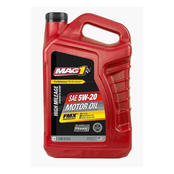 Mag 1 Engine Oil, Hi Mileage, 5W-20, 5 Qt. MAG66734