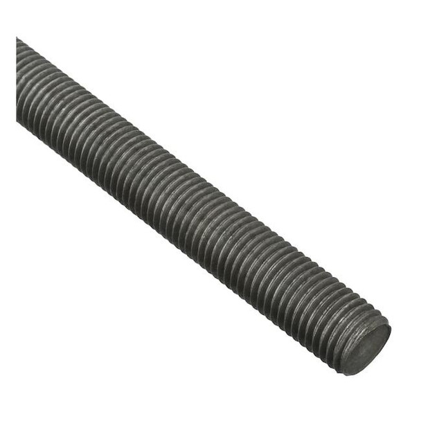 Fully Threaded Rod, 1"-12, 3 ft, Steel, Grade B7, Black Oxide Finish