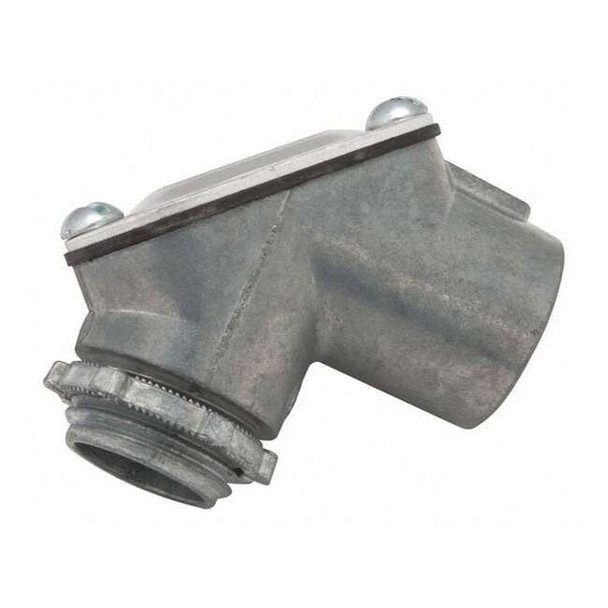 Raco IMC Connector, 3/4 in, Threaded, Zinc, Zinc Plated, Silver 2663