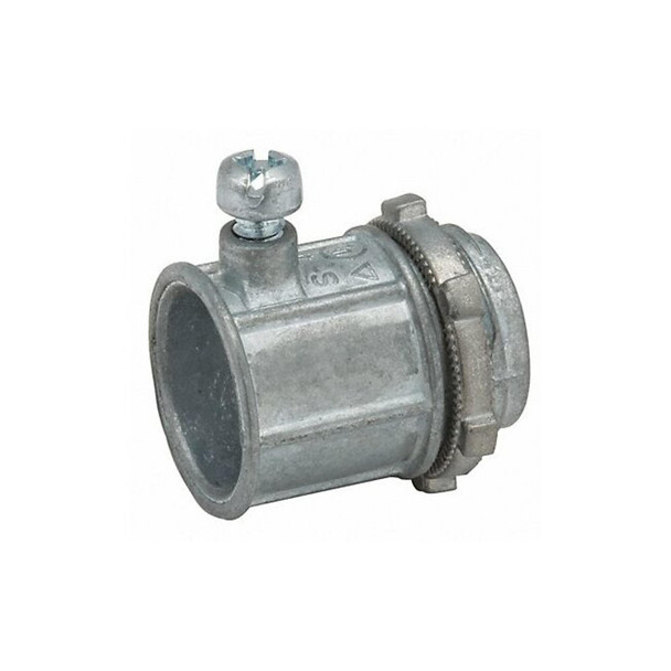 Raco Connector,Zinc,Overall L 1 5/32in 2602 Raco Connector,Zinc,Overall L 1 5/32in 2602