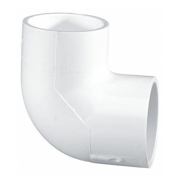 PVC Elbow, 90 Degrees, Socket x Socket, 1 in Pipe Size