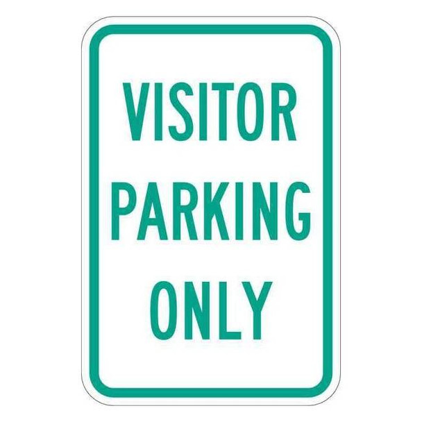 Lyle Visitor Parking Sign,18" x 12, T1-1033-HI_12x18 T1-1033-HI_12x18