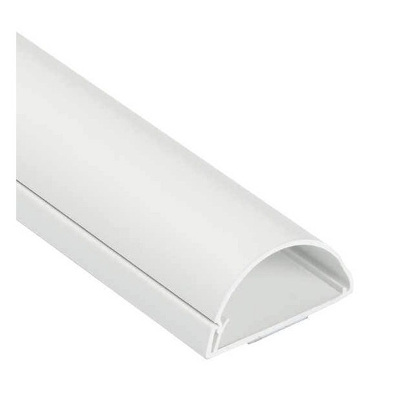 Cover Plate Raceway, Maxi Series, 1 Channel, 2 in W, 1 in H, 5 ft L, White