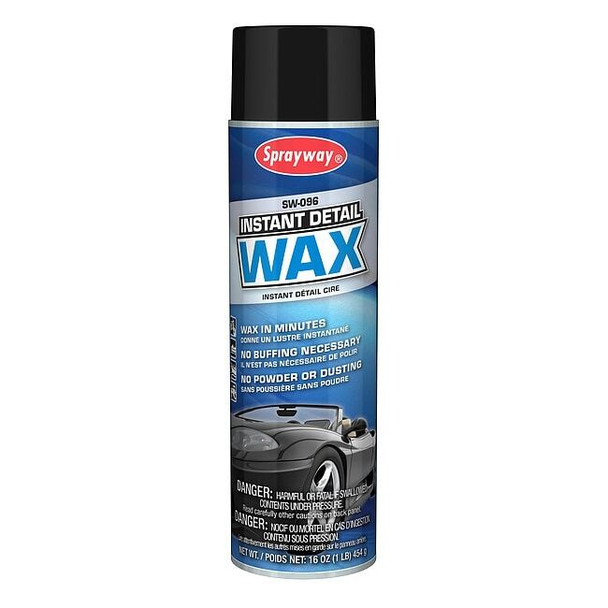 Sprayway 20 Oz. Instant Detail Wax Can, Off White, Wax SW096