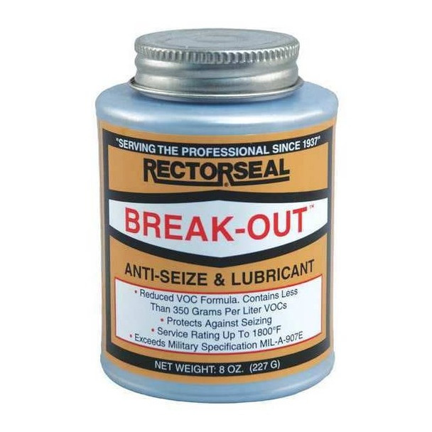 Rectorseal Anti Sieze Compound,Break Out,8 oz. 73551