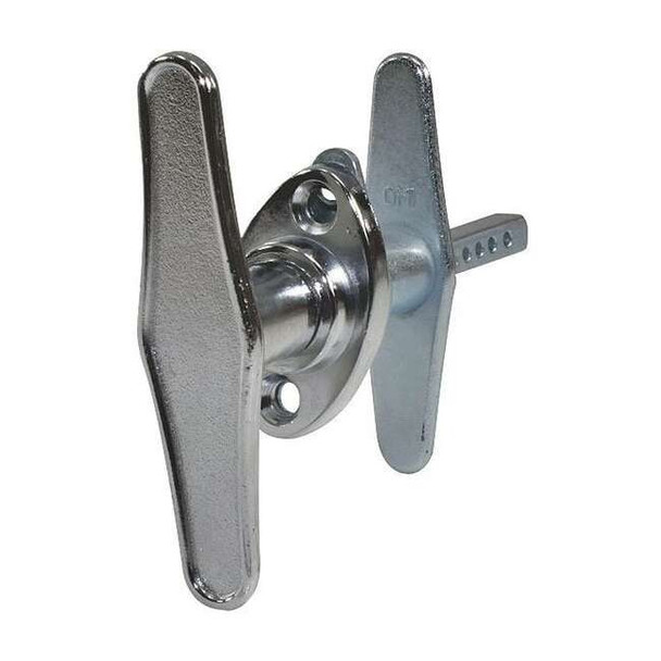American Garage Door Supply Outside T Handle,Chrome,5/16 x 4-1/2 In LDTH516