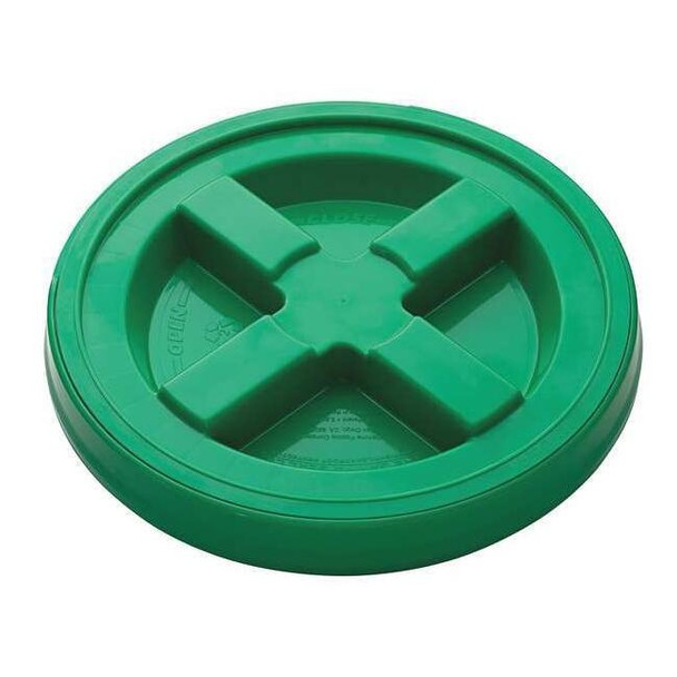 Manufacturer Varies Plastic Pail Lid, Dia 12-3/8 In, Green GA5GRN