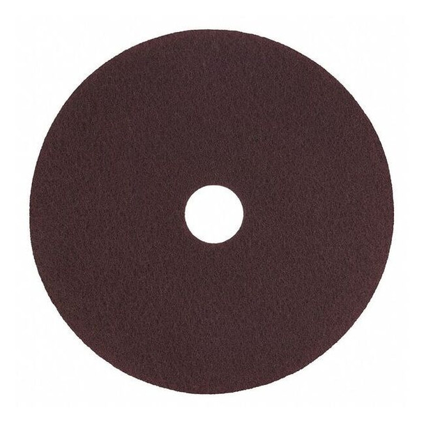 Scotch-Brite Stripping Pad,12 in Dia,Maroon,PK5 SPPP12