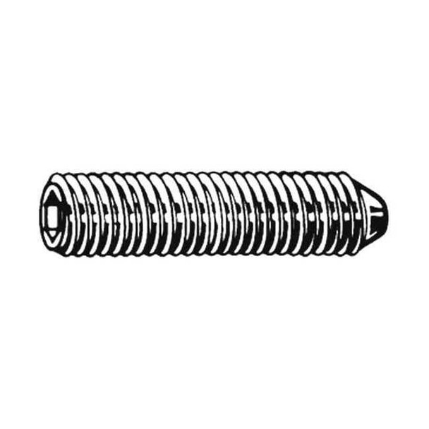 Manufacturer Varies Socket Set Screw, Cone, 10-24x3/8, PK100 U07800.019.0037