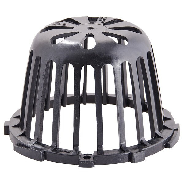Roof Drains Dome Strainer, Polyethylene, 6 11/16 in