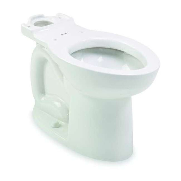 Toilet Bowl, 1.6 gpf, Gravity Fed, Floor Mount, Elongated, White