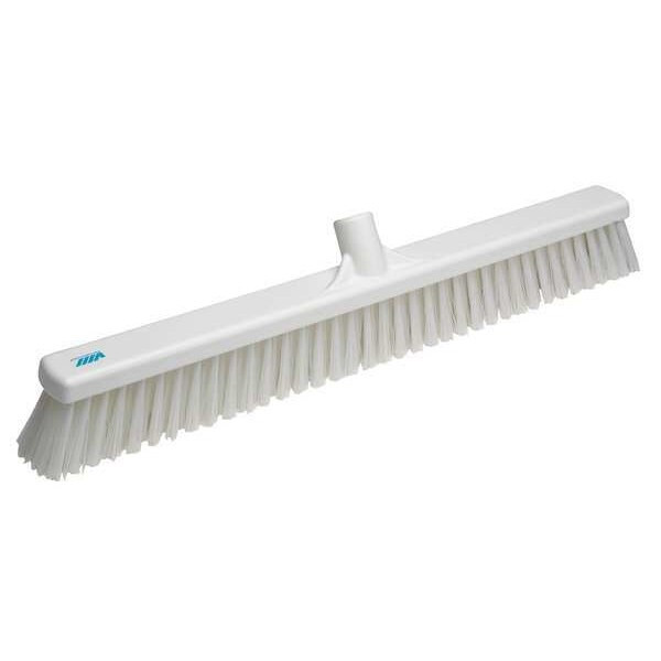 Vikan 24 in Sweep Face Broom Head, Soft, Synthetic, White 31995