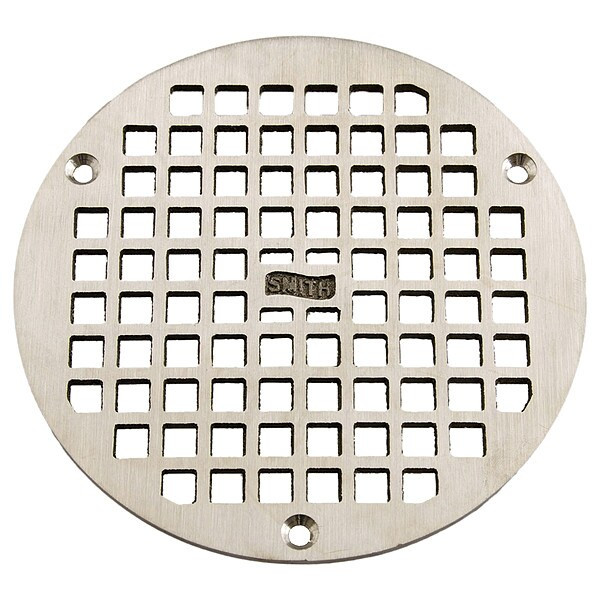 w/Screws Grate, Nickel Bronze, Screw, 6 7/16 in