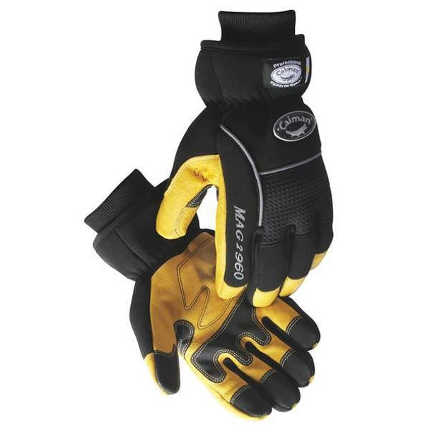 Caiman Cold Protection Gloves,2XL,Gld/Blk,Pr 2960-7 Caiman Cold Protection Gloves,2XL,Gld/Blk,Pr 2960-7