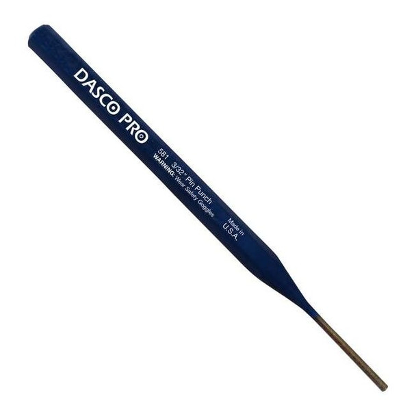 Dasco Pro Pin Punch,3/32 x 5-1/2 In,Carbon Steel 581
