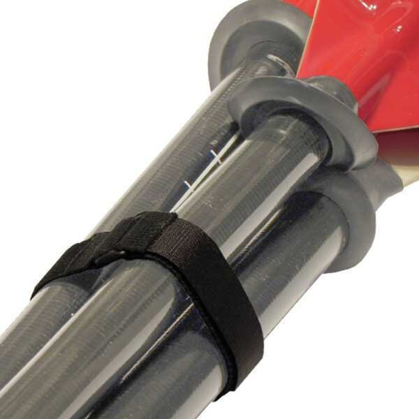 Cinch Strap, No Adhesive, 24 in, 1 in W, Black, 10 PK